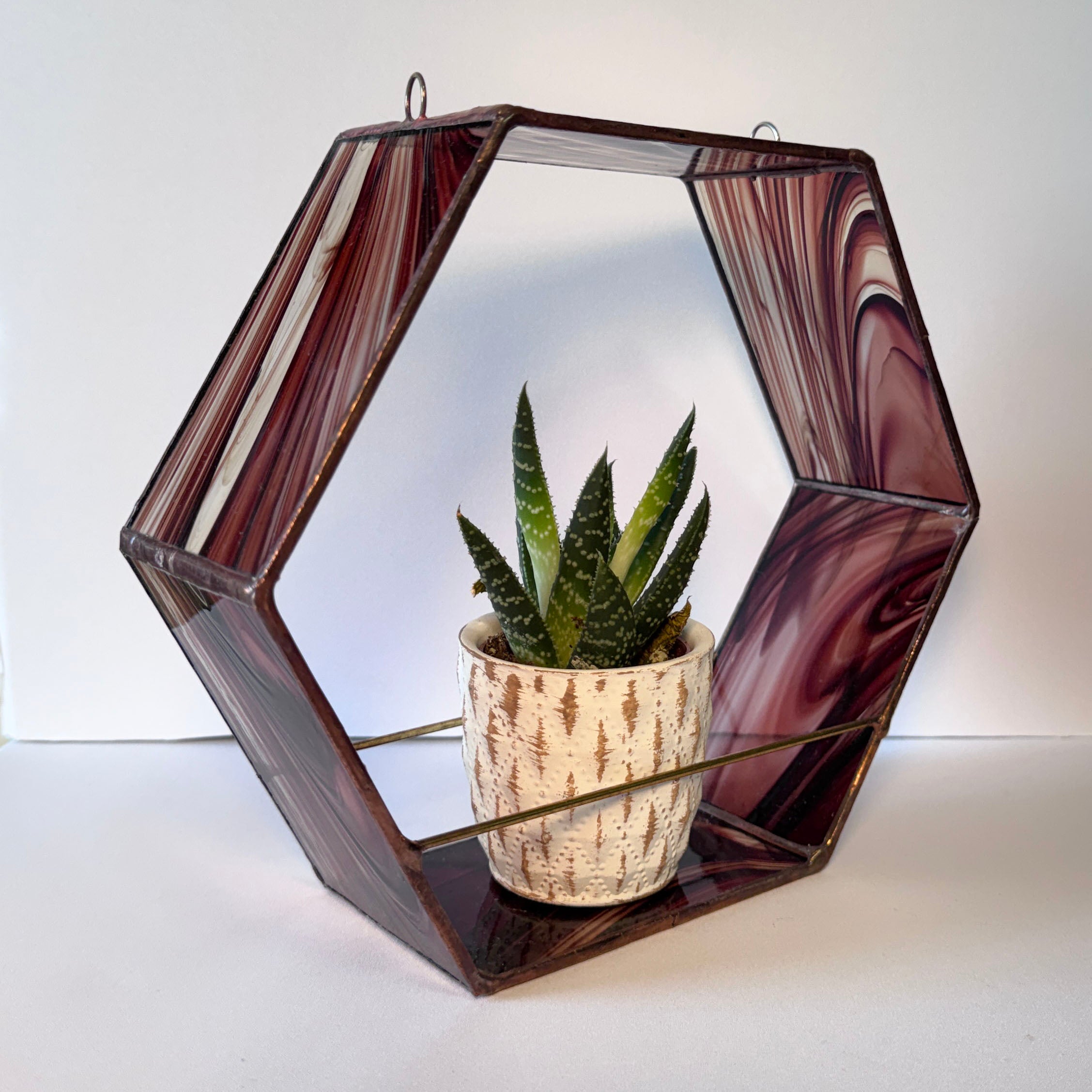 Hex Planter Tortoise Shell