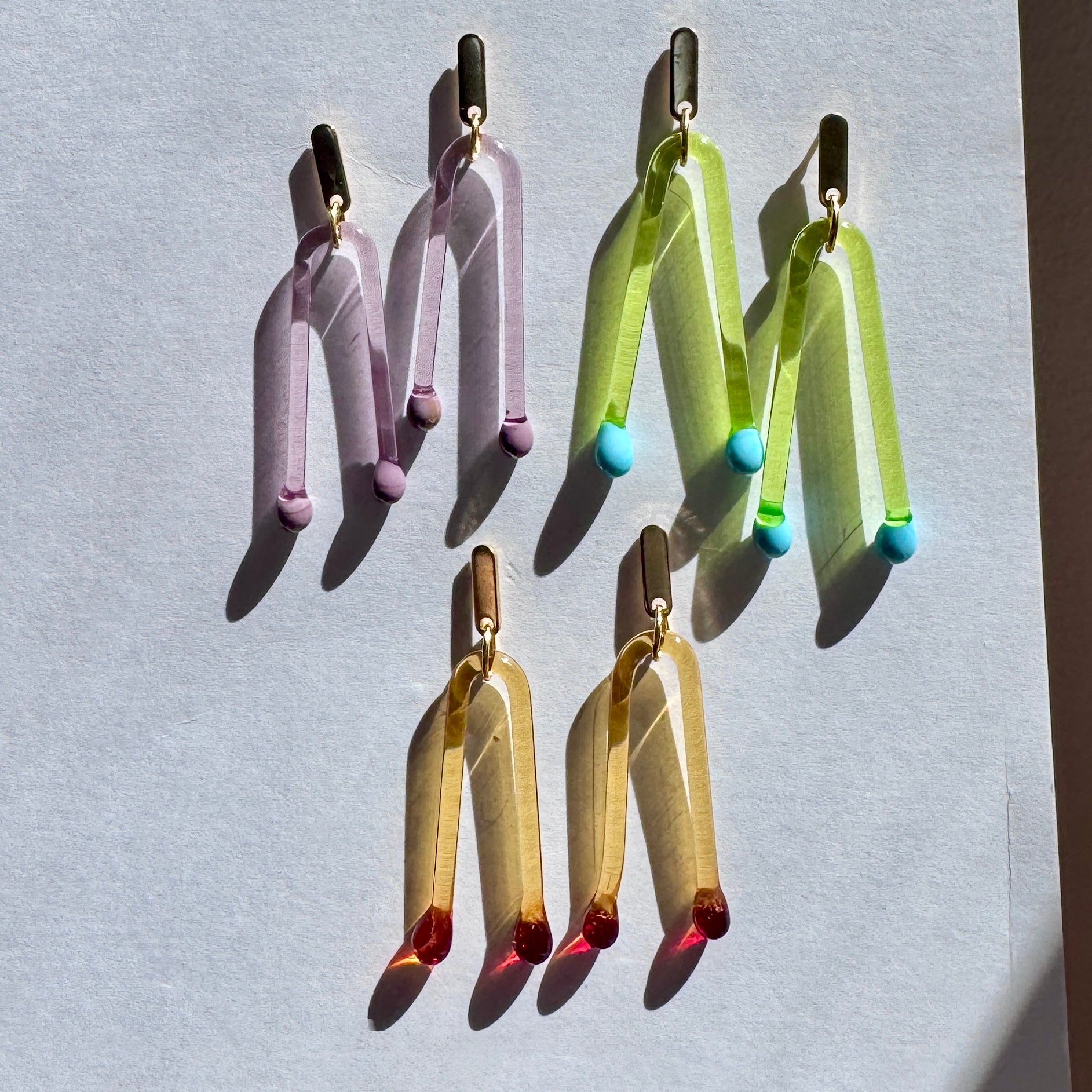 Matchstick Earrings