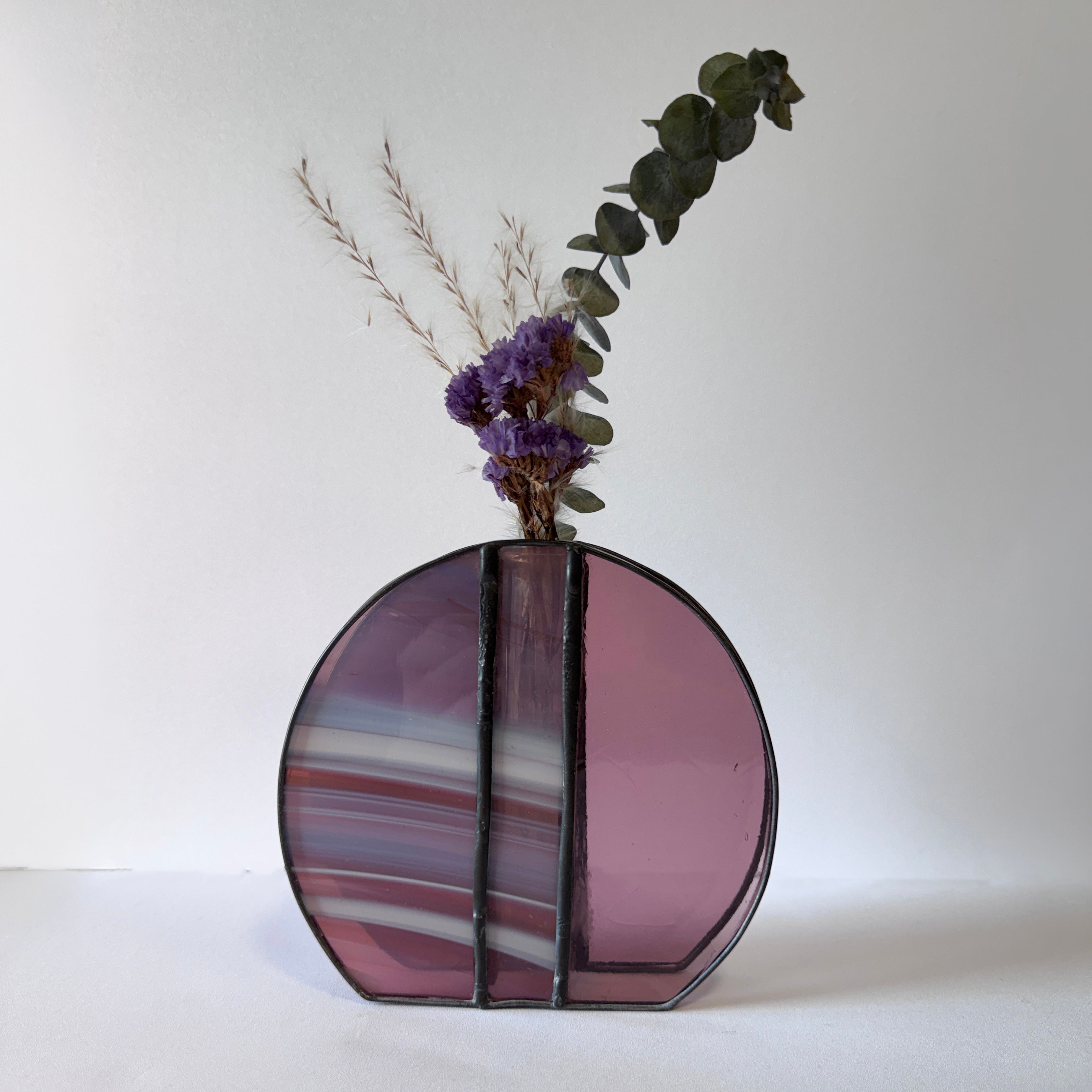 Round Bud Vase Mauve