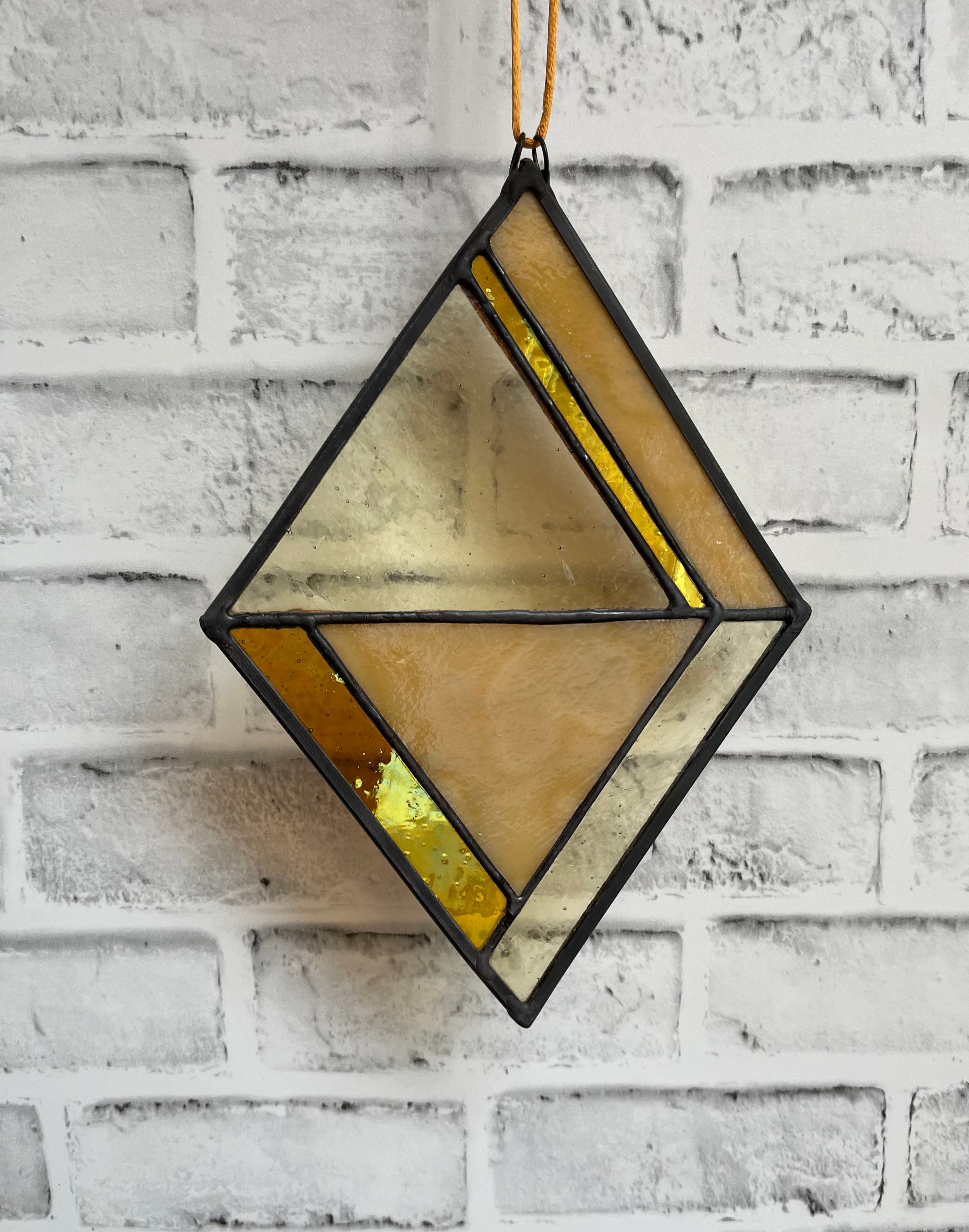 Triangle Sun Catcher Gold